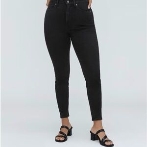 Everlane Black Curvy Way-High Skinny Jeans, Size 33, Women’s